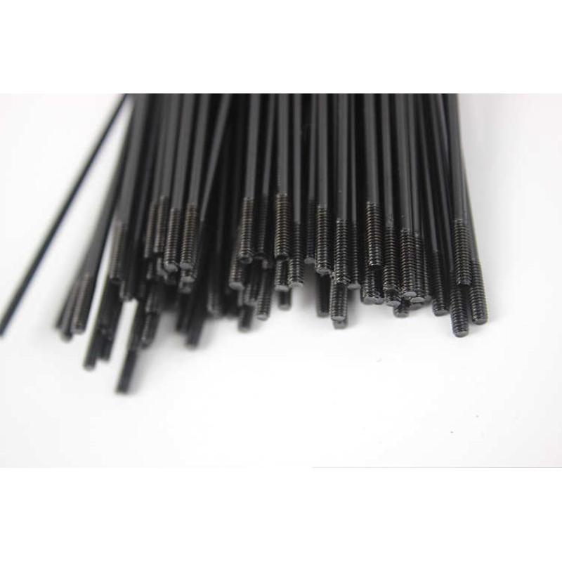 黑色10根送扳手14G自行车辐条14k山地车幅条45号碳钢车条童车钢丝 - 图0