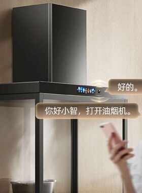 新飞立柜款抽油烟机智能语音家用厨房大吸力不跑烟不挂墙抽油烟机