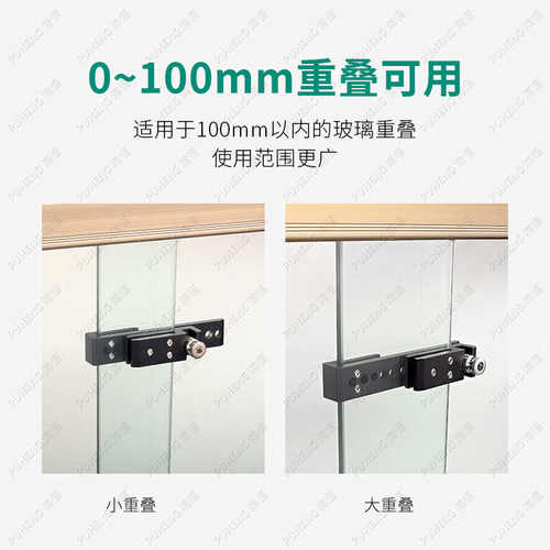 淋浴房浴室移门锁玻璃门锁屏风隔断门扣双门推拉门锁免开孔限位扣 - 图1