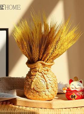 大麦大卖好寓意麦穗干花摆件店铺开业礼品乔迁之喜搬新家入户装饰