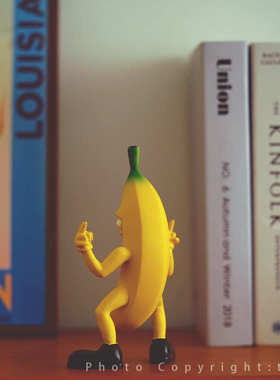 “蕉你做人，比恶趣味朋友中指送个中指创意香蕉”竖你摆件送给