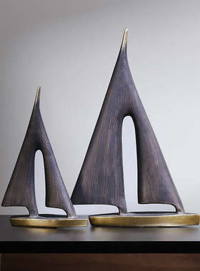一帆风顺帆船创意摆件家居客厅酒柜电视柜办公桌面装饰品乔迁摆设