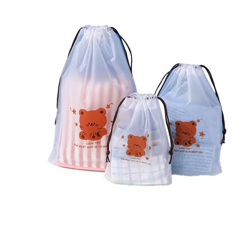 加工定制化妆品自封袋服装包装袋磨砂透明拉链袋束口袋可降解环保 - 图2