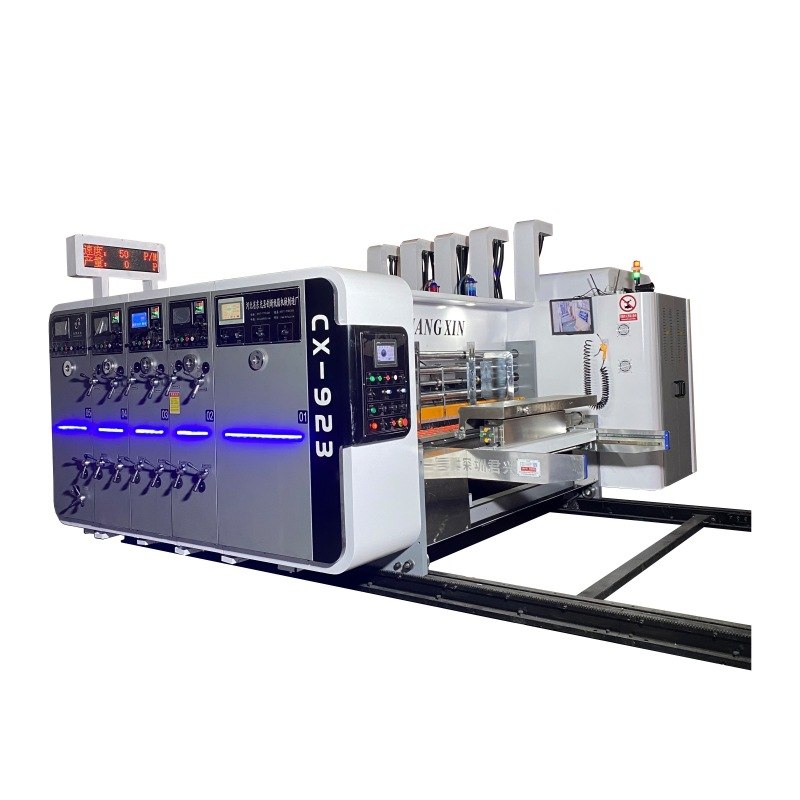 纸箱印刷机全自动高速三色水墨印刷开槽模切机纸箱厂全套设备 - 图2