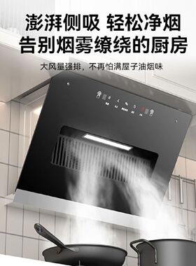 新飞家用侧吸抽油烟机小户型油烟机出租房公寓小尺寸单灶吸油烟机
