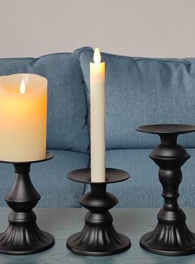 北欧烛台浮雕香薰蜡烛杯创意新款婚庆道具烛台装饰摆件复古怀旧