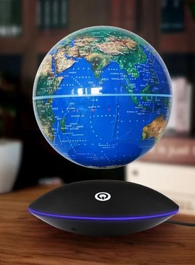 磁悬浮地球仪发光自转办公室住宅风水摆件新奇创意黑科技生日礼物