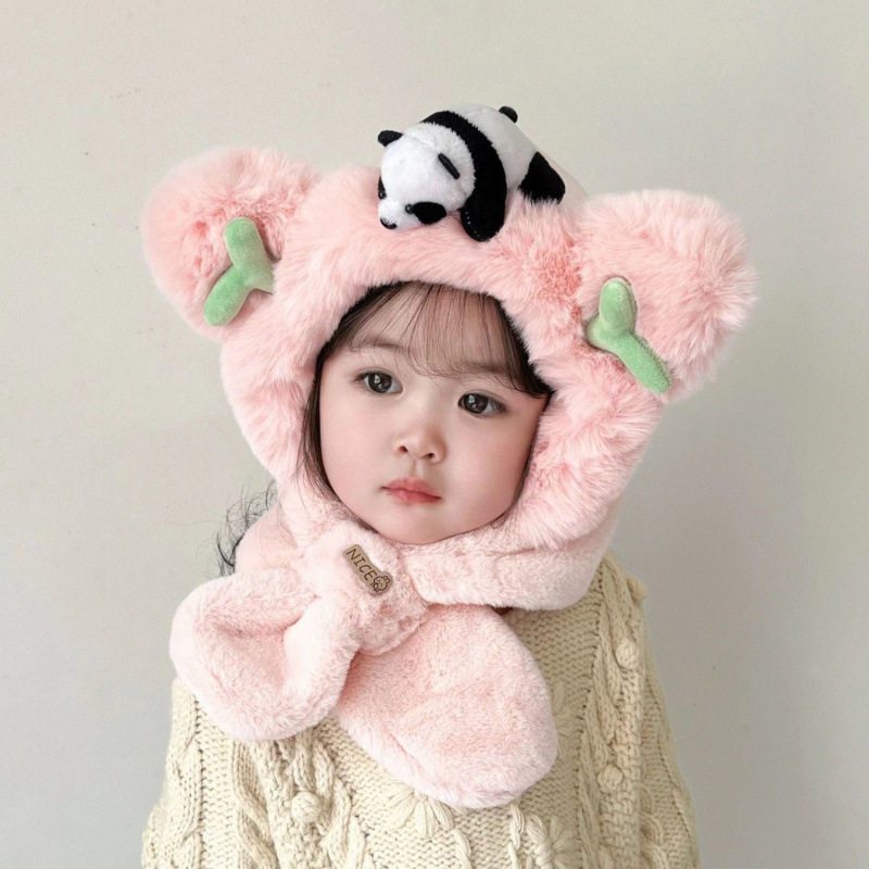 宝宝帽子围巾一体围脖儿童帽子男童冬季保暖护耳帽婴儿面罩男女孩,淘宝优惠券,粉丝福利购,淘宝优惠卷