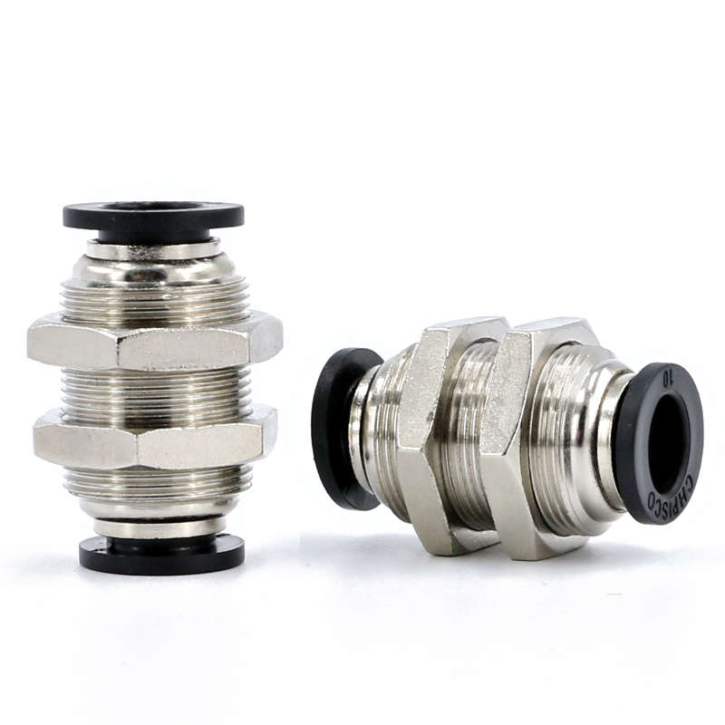 PM气管快速接头8mm隔板直通pu管气动对接6mm对插软管10mm穿板接头 - 图3