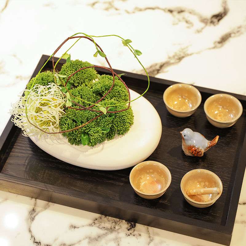 新中式仿真花艺绣球浆果摆件样板房茶室茶几餐桌面售楼处软装饰品 - 图0