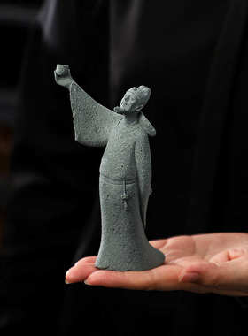 李白摆件人物雕像家居书房盆景微景观假山鱼缸造景办公桌面装饰品