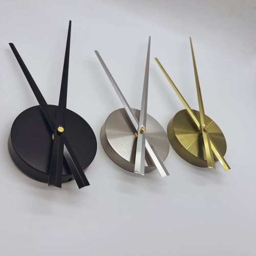 diy挂钟配件+机芯+指针创意表盘钟盘指针配件扫秒更换机芯免打孔 - 图1