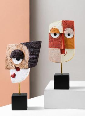 创意ins风抽象人物艺术感摆件客厅电视柜酒柜高档现代家居装饰品