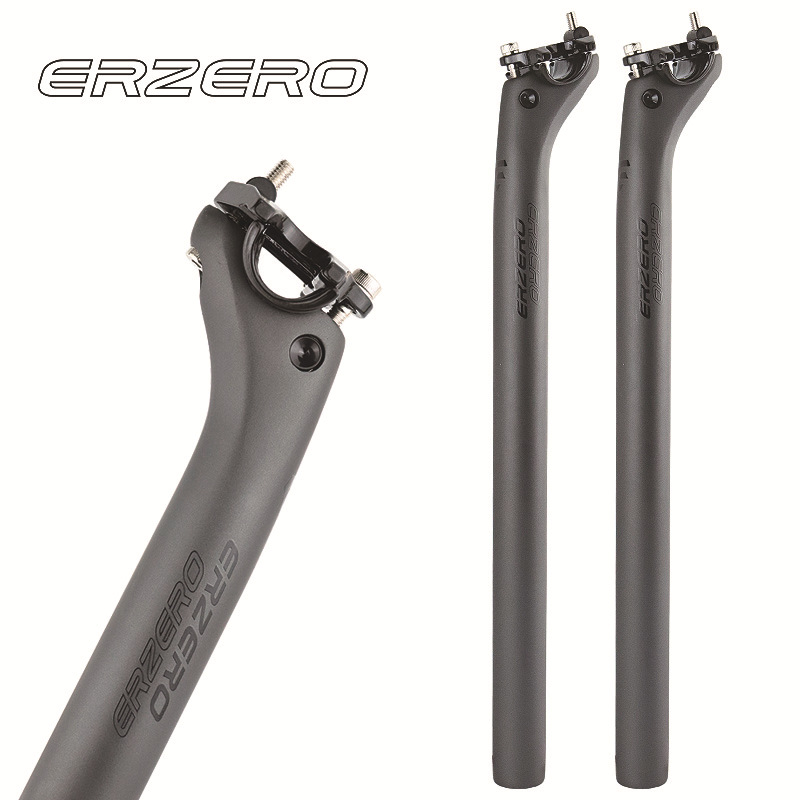 ERZERO ท่อเบาะนั่งคาร์บอนไฟเบอร์ แบบลอยด้านหลัง สำหรับจักรยานเสือภูเขาและถนน อุปกรณ์เสริมสำหรับการขี่