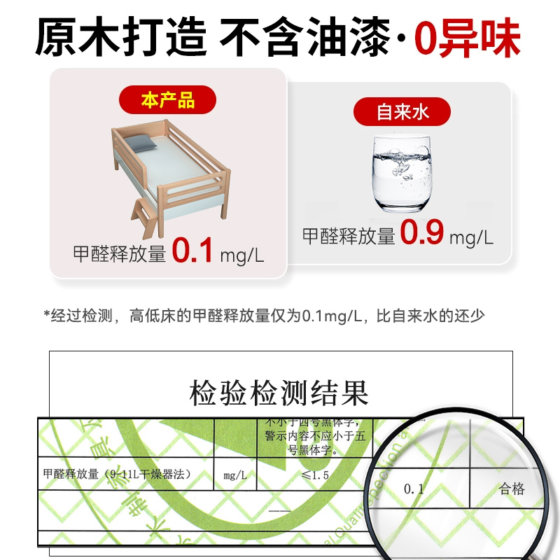 婴儿床拼接床加宽床大人可睡床边平接床宝宝单人床实木榉木儿童床-图3