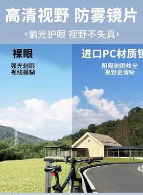 骑行眼镜户外日夜两用运动防风防雾自行车夜骑男女眼镜登山护目镜