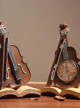 复古小提琴摆件创意家居客厅电视柜酒柜个性摆设室内装饰品道具