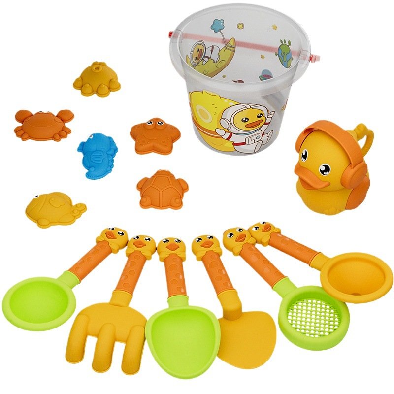 新款鑫行沙滩玩具套装桶戏水工具海边挖沙铲子玩沙滩沙儿童沙滩 - 图3