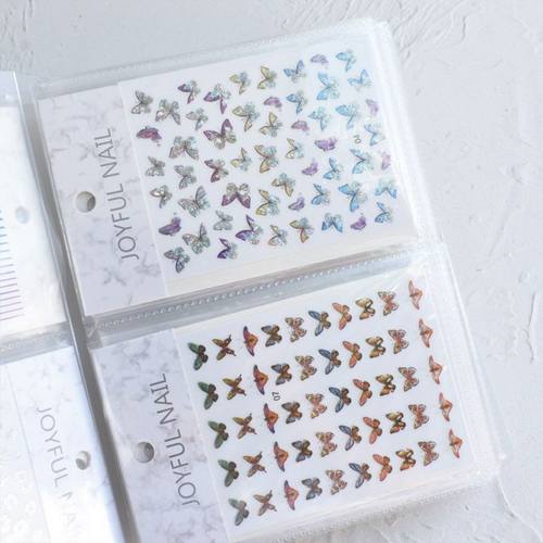 ins网红美甲简约风贴纸收纳册质感磨砂白指甲贴花整理本工具新款 - 图3