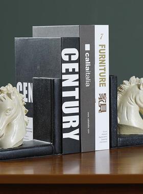 书房桌面客厅摆件家居饰品书靠书挡书立摆设创意现代简约装饰品