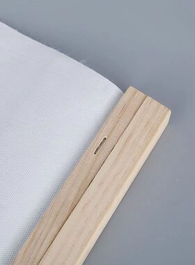 北欧空白油画布艺创意手绘遮挡电表箱挂历海报装饰画实木挂画卷轴