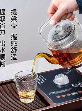 全自动上水电热烧水茶壶套装智能泡茶功夫茶具电茶炉家用电木茶盘