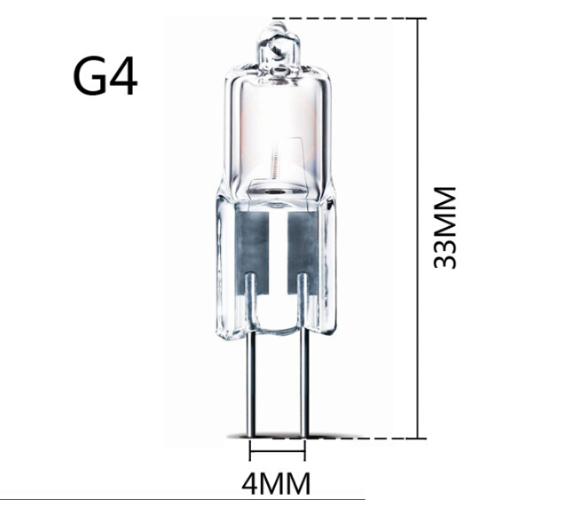 G4低压卤素灯珠卤钨G5.3 220V 12v10W20W35W水晶灯吊灯插脚小灯泡 - 图2