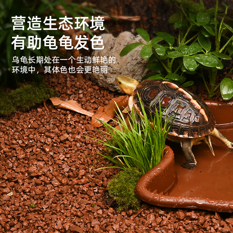 黄缘龟缸造景专用泥土安缘龟颗粒红土保湿垫材陆龟爬宠饲养箱用品 - 图0