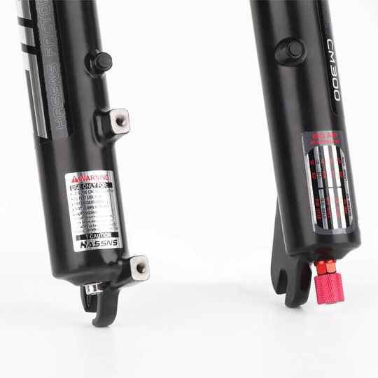 HASSNS Mountainbike-Federung Vorderradgabel 34 mm Rohrdurchmesser 27,5 29 Zoll mit Dämpfungseinstellung, Offroad-Stoßdämpfungs-God-Gabel