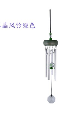 迷你实木金属实心铝管水晶下摆风铃挂饰卧室床头汽车装饰挂饰毕业