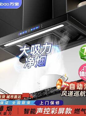 万宝顶吸式油烟机家用欧式大吸力抽油烟机厨房吸油烟机壁挂式脱排