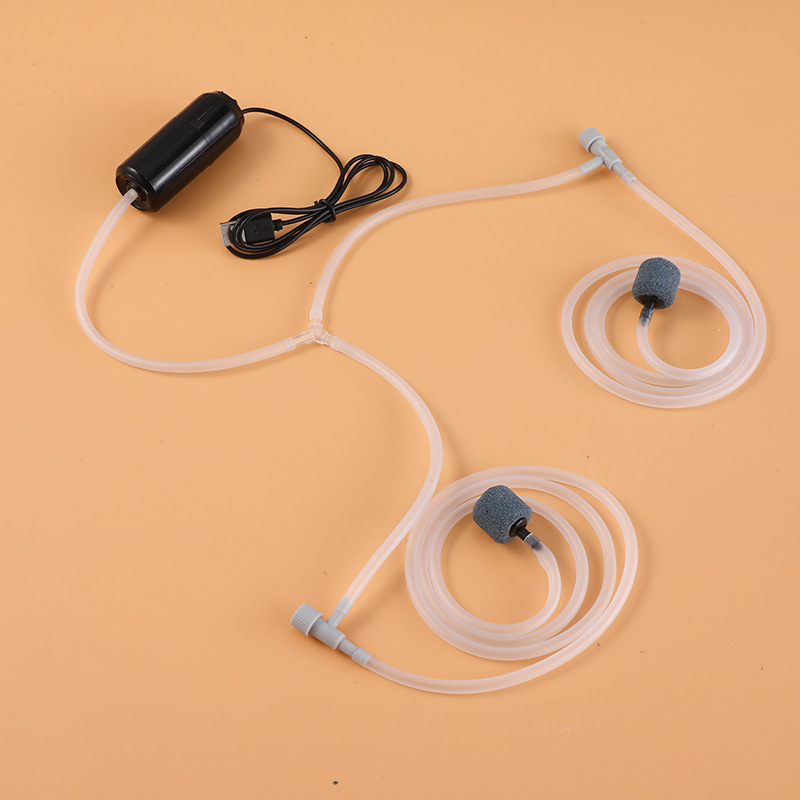 ปั๊มออกซิเจน USB พกพา สำหรับตู้ปลา การเพาะเลี้ยงสัตว์น้ำ และพิพิธภัณฑ์สัตว์น้ำ ปั๊มออกซิเจนขนาดเล็ก เสียงเงียบเป็นพิเศษ เครื่องเติมออกซิเจนสำหรับตกปลา