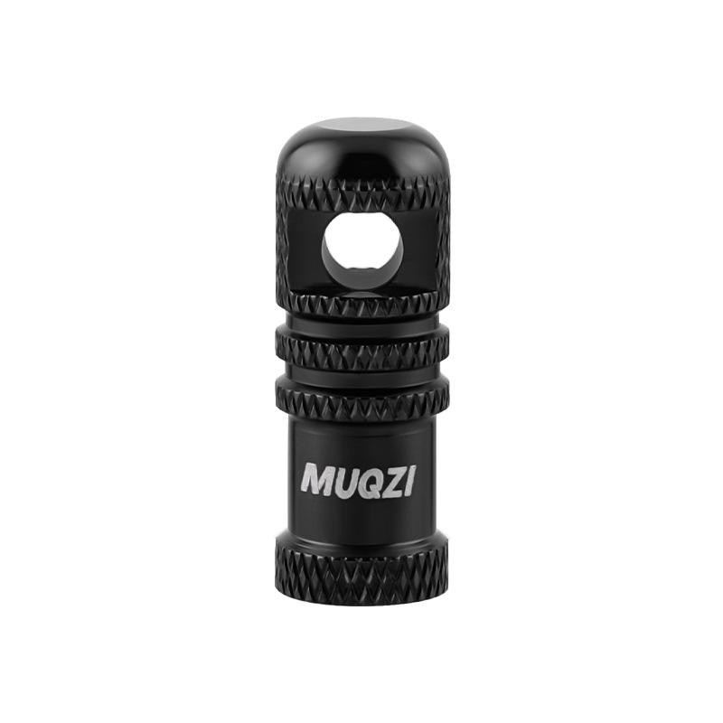 MUQZI ฝาครอบวาล์วจักรยานแบบฝรั่งเศส เครื่องมือถอดแกนวาล์ว ทำจากอลูมิเนียมอัลลอย สีสันสดใส พร้อมฝาครอบกันฝุ่น