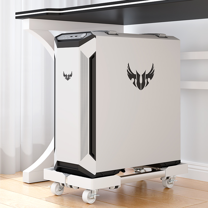 Computer host bracket bracket removable chassis base with pulley rack Home desktop office tray