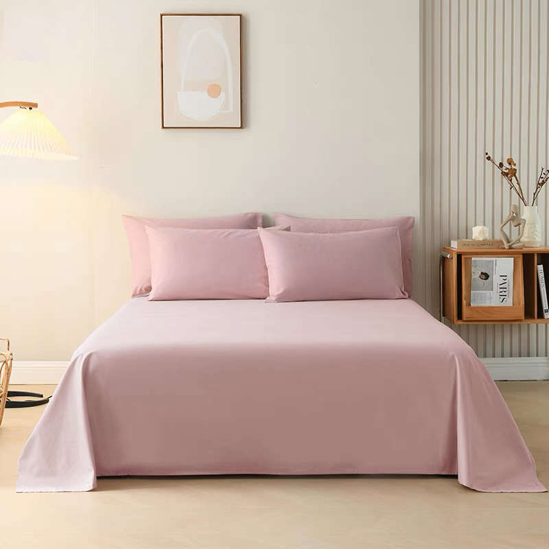 80支纯棉床单单件床笠磨毛A类全棉被套床垫保护罩贡缎床上用品 - 图2