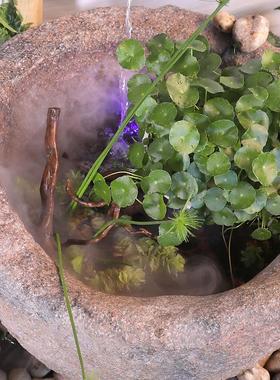 庭院复古流水摆件循环水景观客厅落地假山喷泉鱼池民宿造景装饰品