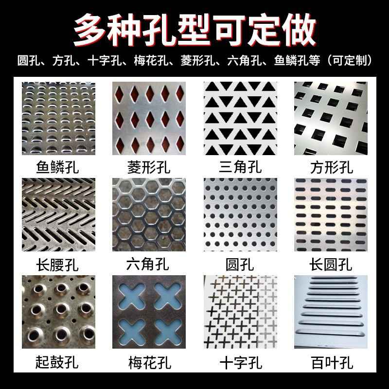 工地施工冲孔围挡沿海防风冲孔穿孔挡板蔽板圆孔围镀锌板白色洞 - 图2