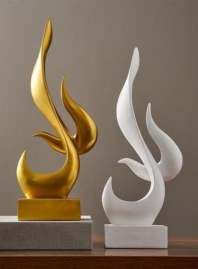 火焰鸟抽象艺术摆件高级轻奢家居电视柜客厅酒柜玄关装饰品高级感