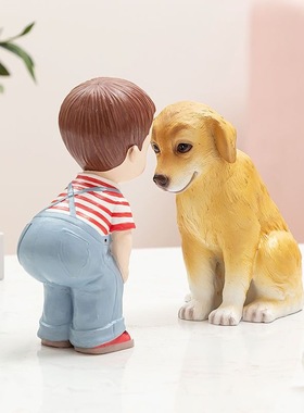 创意玄关桌面装饰品摆件卧室儿童房温馨家庭可爱摆设男孩生日礼物