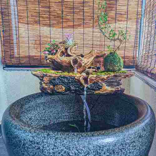 生态缸摆件古法鱼缸流水摆件仿枯木造景过滤器循环流水增氧净水 - 图1