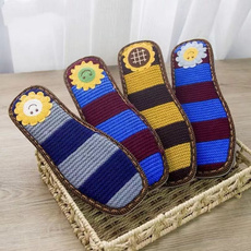 Подошвы 新款买一送一新款毛线绣花防滑鞋底批价发手工编织勾鞋轮胎布条线