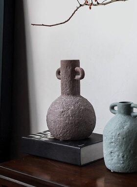 17北欧创意复古陶瓷花瓶摆件客厅家居简约玄关插花艺术装饰品设计