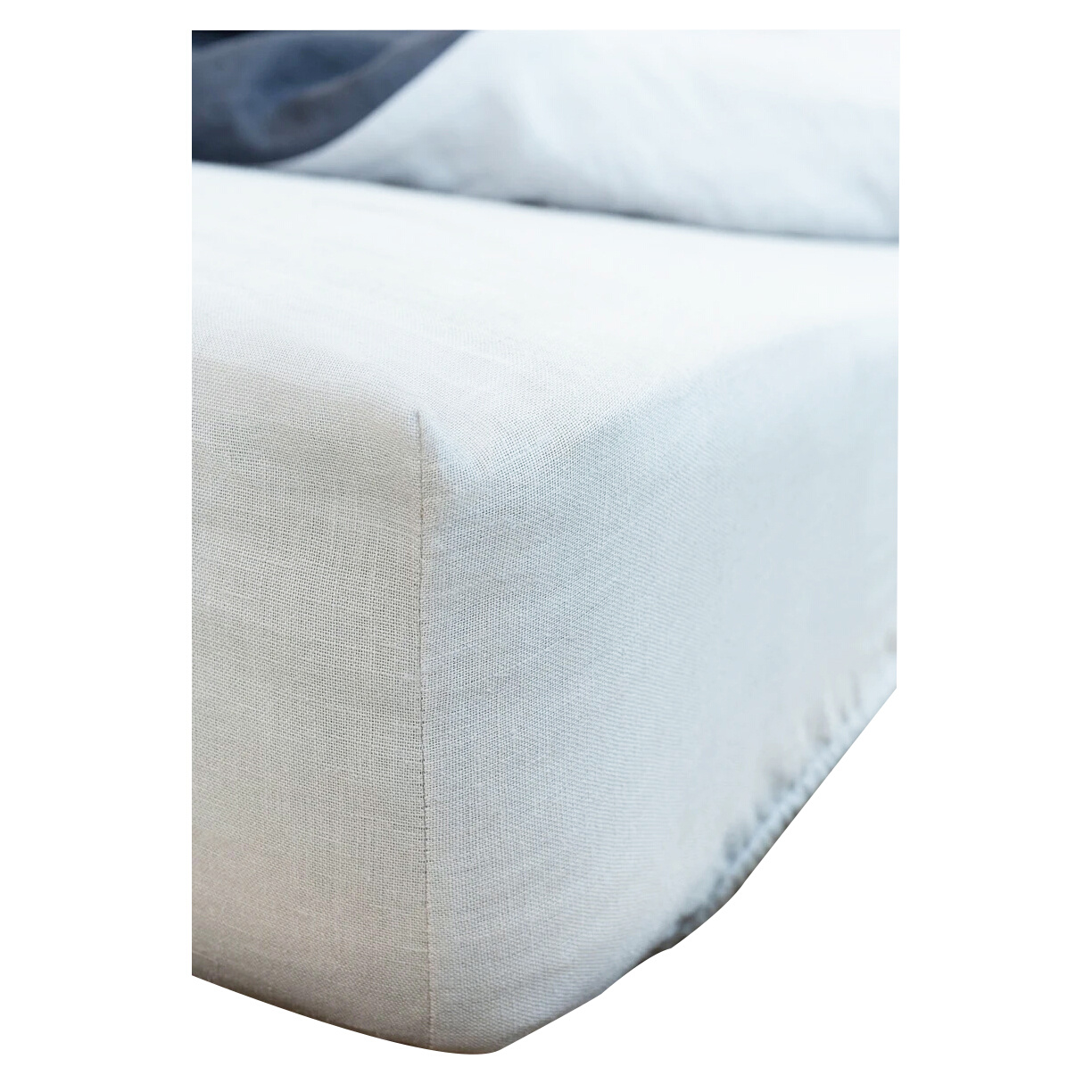 亚麻夏天裸睡床笠单件夏款纯色床罩床套防尘罩1.8床垫保护套订制