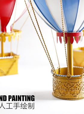 复古铁艺婚庆模型19世纪欧洲热气球吊饰吊挂商场摆件家居装饰礼物