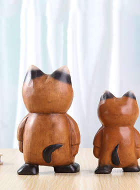 创意现代简约酒柜装饰品摆件家居客厅泰式工艺品桌面装饰小猫摆件