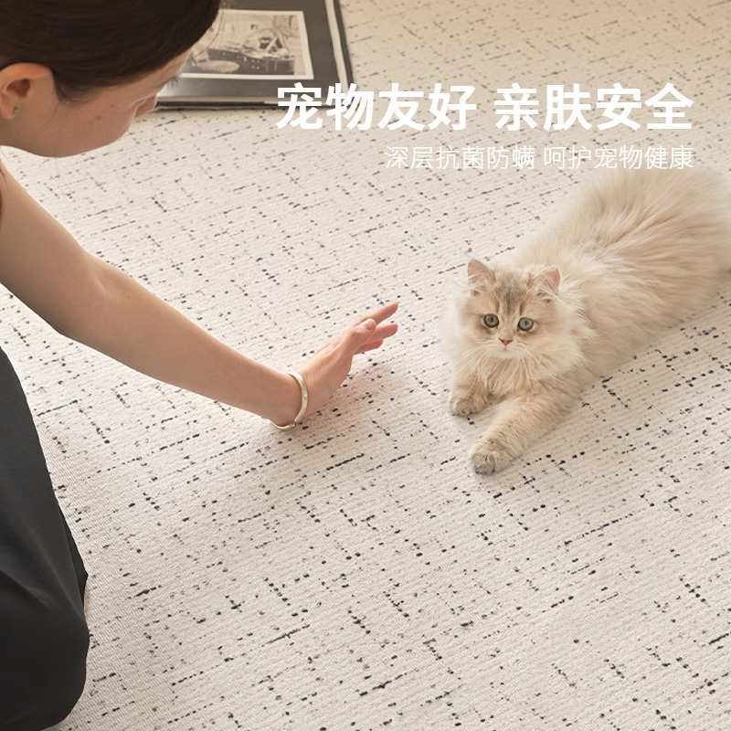 地毯客厅2024新款免洗可擦复古垫小沙发奢高级香风地茶几法式轻感 - 图2