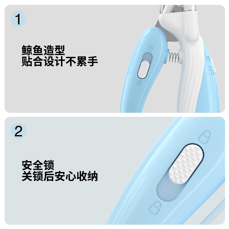 Ai Wo ที่ตัดเล็บสัตว์เลี้ยง ที่ตัดเล็บสุนัข ที่ตัดเล็บแมว เครื่องเจียเล็บไฟฟ้า LED อุปกรณ์สัตว์เลี้ยง ลดราคาพิเศษ