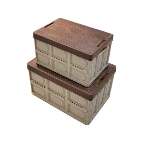 新品 包邮木盖收纳箱爆款户外露营多功能可折叠储物箱箱密度板整 - 图3