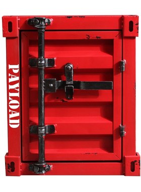 工业风集装箱床头柜储物柜复古做旧创意床边小柜子小型储藏收纳柜