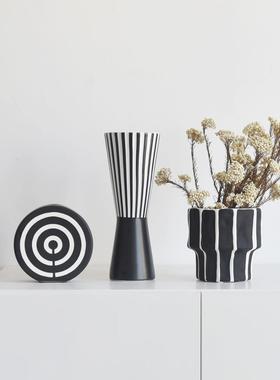 现代极简艺术肌理几何装饰品摆件电视柜书房展厅样板间高级感摆设